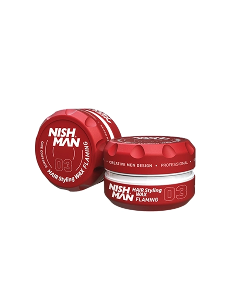 Nishman_HairStyling_03Flaming_30ml واكس تصفيف الشعر المائي من نيشمان - برائحة فلامنج/الفواكه الاستوائية - الصورة 1