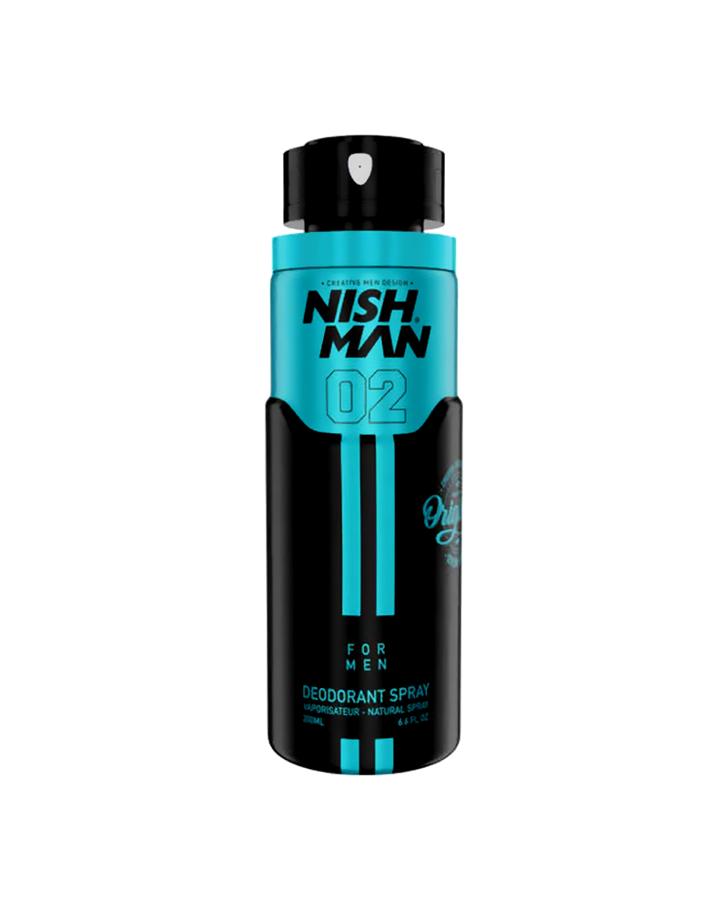 7b9edb8a38314d09fda76b840dc83c27 بخاخ مزيل ومعطر لرائحة الجسم نيشمان رقم 02 - حجم 200 مل - الصورة 1