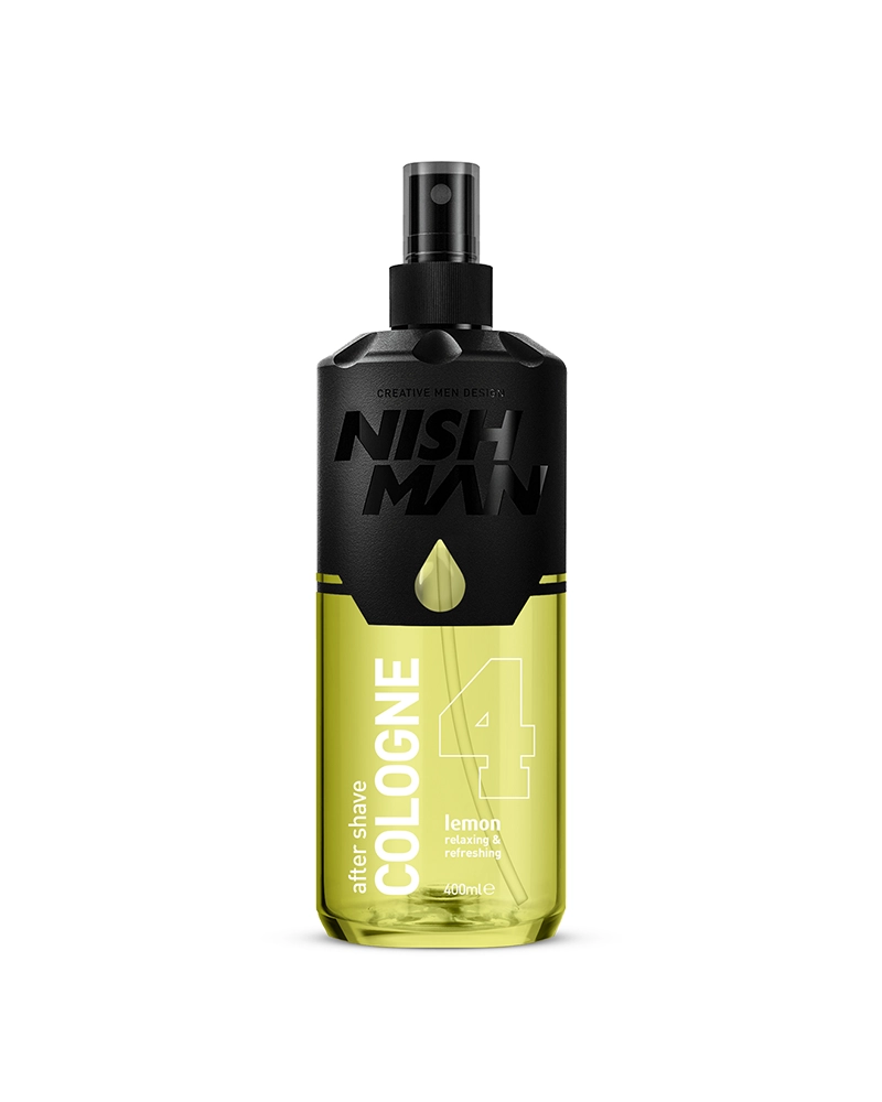 Nishman_AfterShaveCologne04_70derece_400ml نيشمان كولونيا ليمون ترطيب البشرة بعد الحلاقة 400 مل - الصورة 1