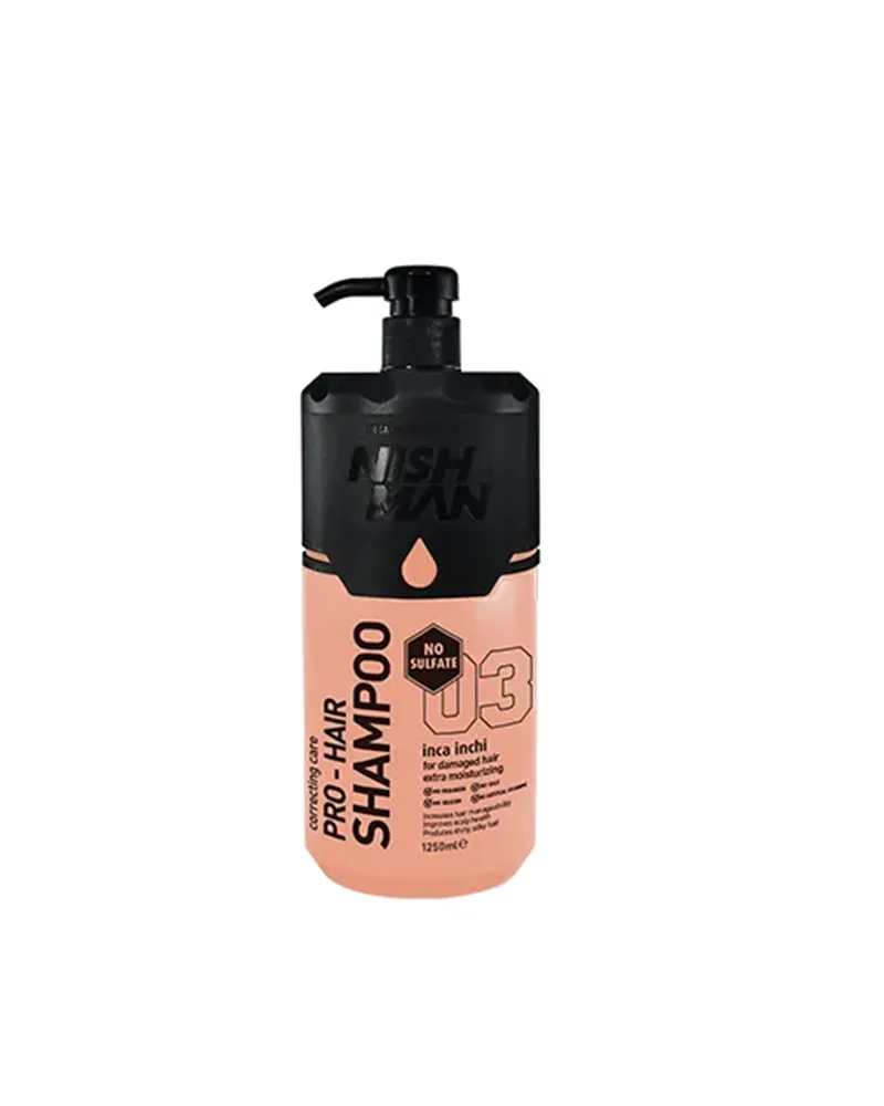 Nishman_SulfatFreeShampoo3_1250ml شامبو نيشمان للعناية بالشعر 03 إنكا إنشي - 1250 مل - الصورة 1